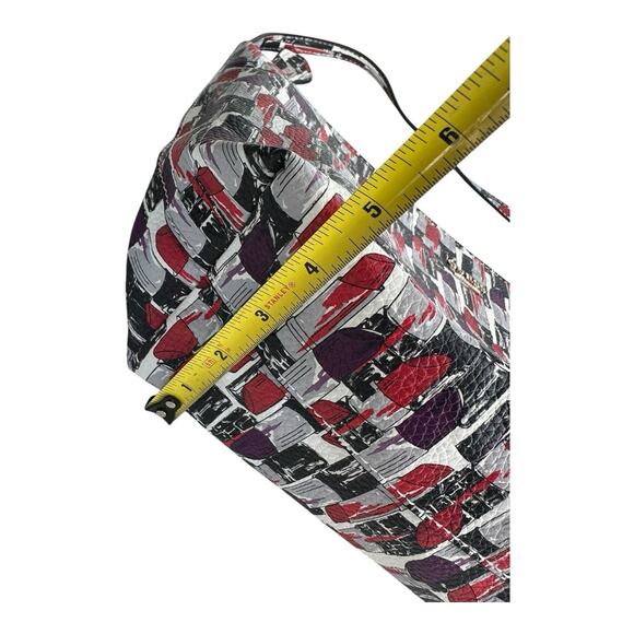 Guess Bobbi Tote Bag Lipstick Print Red Purple 90s Y2K Purse - Picture 6 of 12